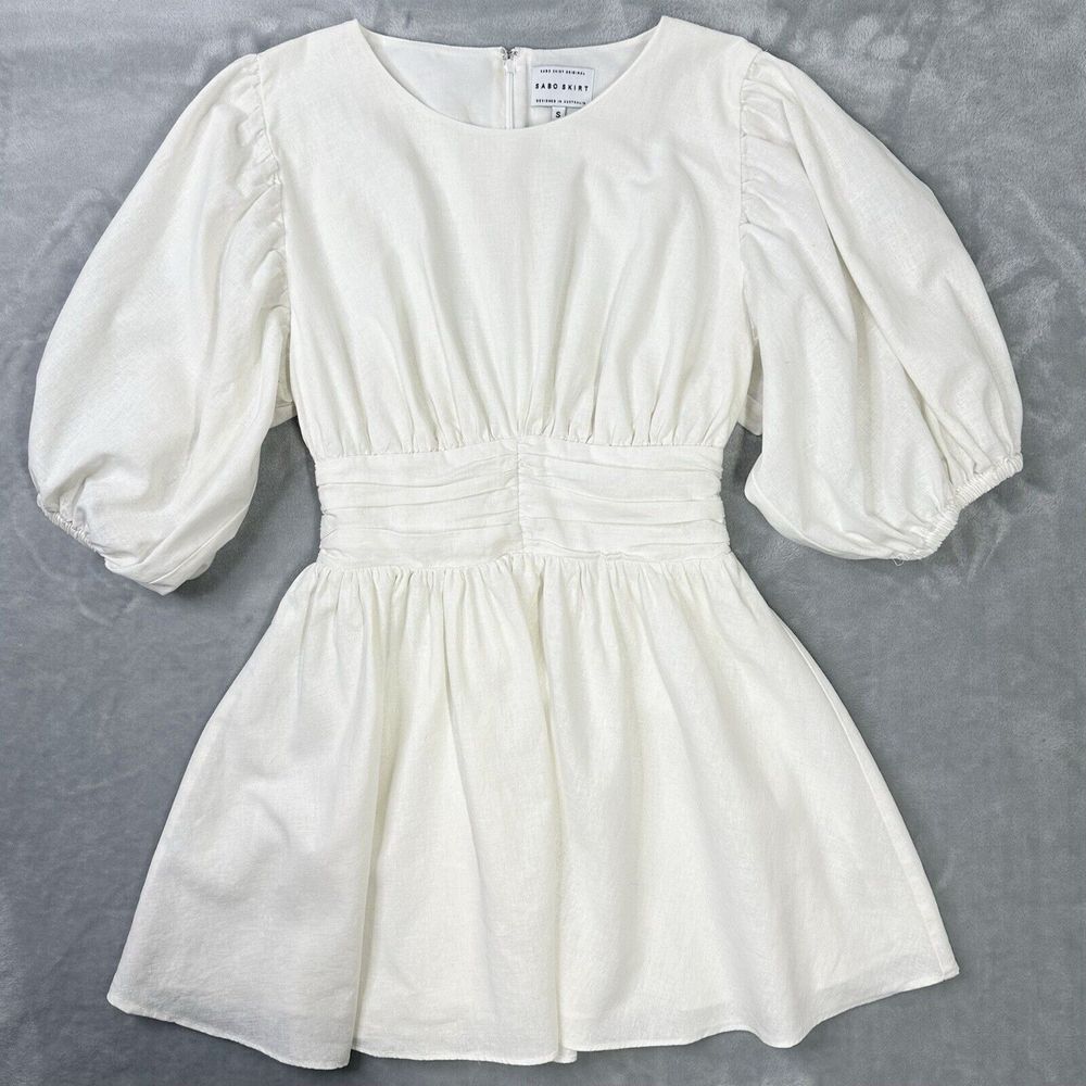 Sabo Skirt White Mini Dress